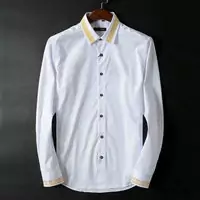 chemise versace popeline de iconic barocco luxe blanche